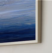 "silver sky" - Art Print in silver blue by Teodora Guererra - Frame Close-up