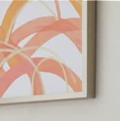 "Mountain Sunrise" - Art Print in Sunrise Pink by Christina Flowers - Frame Close-up