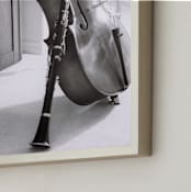 "Family Band" - Art Print in Black & White by Meagan Christensen - Frame Close-up