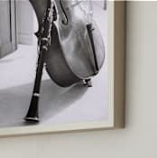 "Family Band" - Art Print in Black & White by Meagan Christensen - Frame Close-up