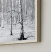 "Moon Forest" - Art Print in white by Brian Lee - Frame Close-up