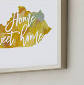 "Kentucky (Goldenrod)" - Art Print in Goldenrod by Holly Whitcomb - Frame Close-up