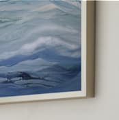 "surf play!" - Art Print in blue teal by Teodora Guererra - Frame Close-up