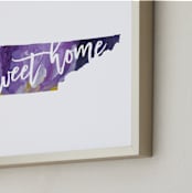 "Tennessee (Iris)" - Art Print in Purple Iris by Holly Whitcomb - Frame Close-up