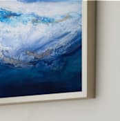 "northern lights!" - Art Print in Teal blue by Teodora Guererra - Frame Close-up