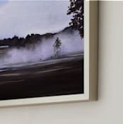 "Chandler Farm" - Art Print in Misty Lavender by Emma Ballou - Frame Close-up
