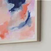 "Almanecer" - Art Print in Peach by Sarah Finkel - Frame Close-up