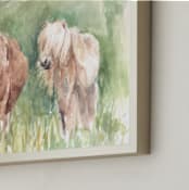 "Till Next Time" - Art Print in Green by XL - Frame Close-up