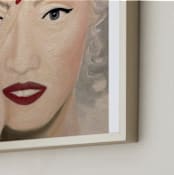 "Oh! No! Oil Painting" - Art Print in Not A Little Blush by Abby Reid - Frame Close-up