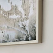 "Textured Birch" - Art Print in Putty by Melanie Severin - Frame Close-up