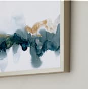 "Fractured Horizon 1" - Art Print in Ocean by Melanie Severin - Frame Close-up
