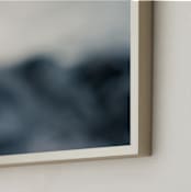 "Untamed Blues Series 6" - Art Print in Midnight Blue by AMANDA LOMAX - Frame Close-up