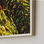 "Palm Tree Greenery" - Art Print in Palm Tree Greenery by Mariecor Agravante - Frame Close-up
