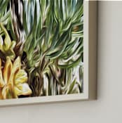 "Semi-Arid" - Art Print in Succulent Greenery by Mariecor Agravante - Frame Close-up