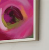 "Rosie Day" - Art Print in Vivid Pink by Artsy Canvas Girl Designs - Frame Close-up