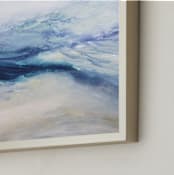 "Expanse" - Art Print in Muted Sky Blue by Teodora Guererra - Frame Close-up