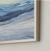 "Sterling Sea" - Art Print in Reef Blue by Teodora Guererra - Frame Close-up