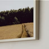 "NATURAL TEXTURE IV" - Art Print in Yellow field by Lying on the grass - Frame Close-up