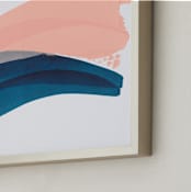 "Dancer by the Sea" - Art Print in Ballet Pink by Christina Flowers - Frame Close-up
