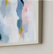 "Snowbird" - Art Print in Winter Sky by Nicoletta Savod - Frame Close-up