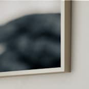 "Untamed Blues Series 5" - Art Print in Midnight Blue by AMANDA LOMAX - Frame Close-up