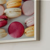 "Pink Macaroons " - Art Print in Rose by Rosie Elena Thompson - Frame Close-up