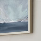 "Afternoon Musings" - Art Print in Coastal Blues by Julia Contacessi - Frame Close-up