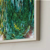 "Enchanted Series - Cavern Of the MerFolk" - Art Print in Merfolk Green by Mariecor Agravante - Frame Close-up