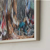 "Enchanted Series - Goblin and Troll Mine" - Art Print in Goblin and Troll Brown by Mariecor Agravante - Frame Close-up