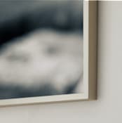 "Untamed Blues Series 4" - Art Print in Midnight Blue by AMANDA LOMAX - Frame Close-up