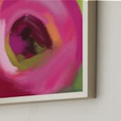 "Rosie Day" - Art Print in Vivid Pink by Artsy Canvas Girl Designs - Frame Close-up