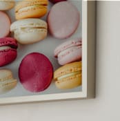 "Pink Macaroons " - Art Print in Rose by Rosie Elena Thompson - Frame Close-up