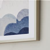 "Sweetly Dreaming" - Art Print in Blue by Karen Kardatzke - Frame Close-up