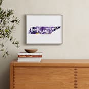 "Tennessee (Iris)" - Art Print in Purple Iris by Holly Whitcomb - In a Room