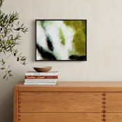 "Ocean Floor II" - Art Print in Martini Olive by Tanya Lee Design - In a Room