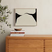 "Echoes of Form" - Art Print in Obsidian Soil by Tania Medeiros - In a Room