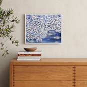 "Billow" - Art Print in Sodalite Blue by Denise Wong - In a Room