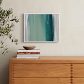 "Emerald Blades" - Art Print in Teal by Artsy Canvas Girl Designs - In a Room