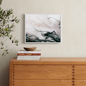 "Ethereal Flow" - Art Print in Ocean Sunset by Melanie Severin - In a Room