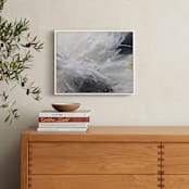 "Landslide" - Art Print in White and Cream Neutrals by Teodora Guererra - In a Room