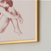 "Classic Body" - Art Print in Cream by Marta Crea - Frame Close-up
