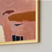 "HEMLOCK & HENNA" - Art Print in salmon by Keren Toledano - Frame Close-up