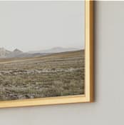 "highland prairie VI" - Art Print in wheat by Kamala Nahas - Frame Close-up