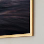 "The Uniqueness of Waves XXI" - Art Print in Twilight Brown by Tal Paz-Fridman - Frame Close-up