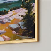 "In the Heights" - Art Print in Sienna by Jess Franks - Frame Close-up