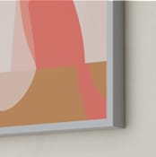 "The place between" - Art Print in Sunrise Pink by Christina Flowers - Frame Close-up