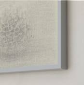 "Sea Urchin" - Art Print in ivory creamy grey by Elisabeth Larson - Frame Close-up