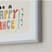 "happy dance" - Art Print in Melon Pink by Angel Walker - Frame Close-up