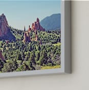 "In the Garden of the Gods" - Art Print in Red Rock by Sara Heilwagen - Frame Close-up