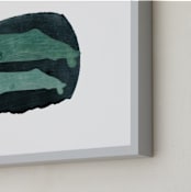"I WHALEY LOVE YOU Too" - Art Print in Ocean Blue by Angel Walker - Frame Close-up
